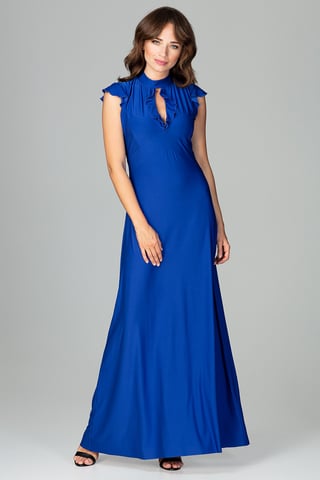 Maxi Dress With Teardrop-Shaped Neckline