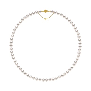 DIADEMA - Necklace - True Japanese Akoya Cultured Pearl - Quality AA+