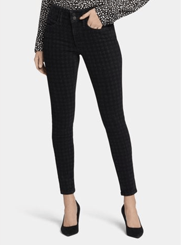 Ami Skinny Jeans Houndstooth Premium Denim