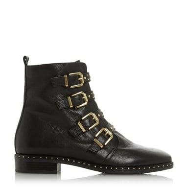 Dune Ladies PIXXEL 2 Stud Detail Biker Boots