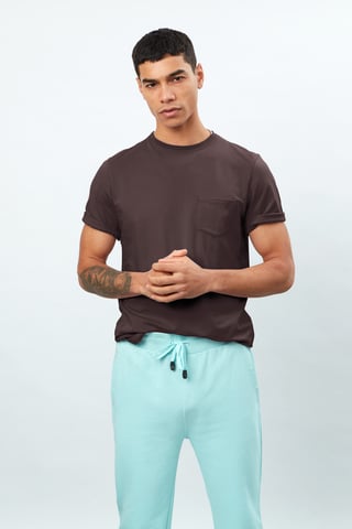 Short Sleeve Crew Neck Pique T-Shirt