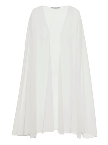 Gina Bacconi Chiffon Cape in Cream