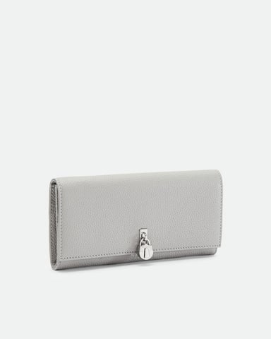 Ted Baker Sylivi Padlock Clasp Matinee Purse in Grey