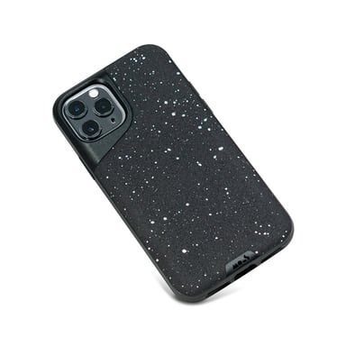 Mous - Protective Case for iPhone 11 Pro Max - Contour - Speckled Black Leather - No Screen Protector