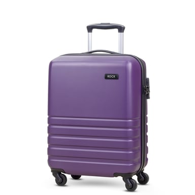 Byron 55cm Cabin Hardshell 4 Wheel Spinner Suitcase Purple