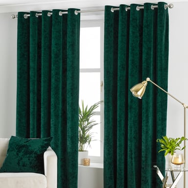 Verona Verpulverde Velours Ooglet Gordijnen