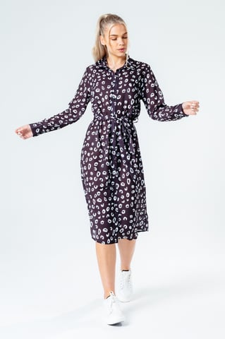 HYPE BLACK SPOTS WOMEN'S SHIRT DRESS
