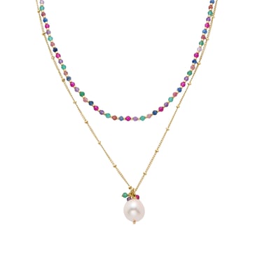 Luxenter Zain necklace 18k gold finish