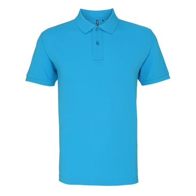 Asquith & Fox Mens Organic Classic Fit Polo Shirt (Turquoise)