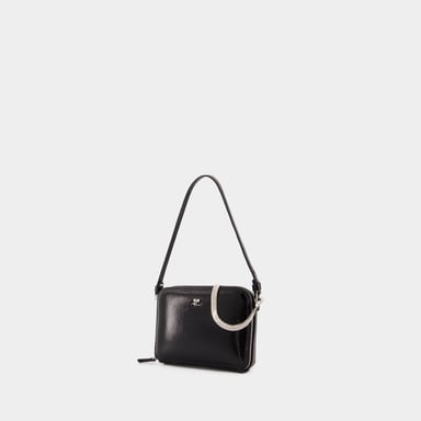 Courreges Handtas Cloud Chained Naplack - - Leer - Zwart