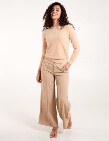 Fluffy Knit Scoop Neck Jumper