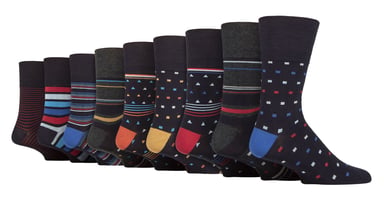 Gentle Grip - Heren 9 Paar Bamboe Sokken Multipack - SOMRM080910