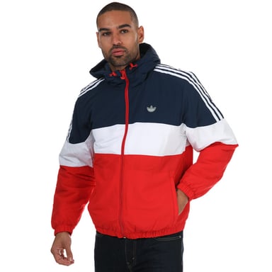Men's adidas Originals SPRT Padded Jacket in Navy White Red