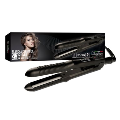 HAIR STRAIGHTENER VOLUME CURVED CERAMIC