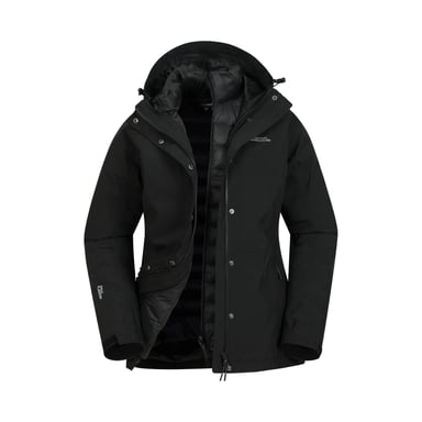 Mountain Warehouse Womens/Ladies Alaskan 3 in 1 Padded Jacket (Black)