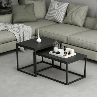 HOMEMANIA Leka Coffee Table, in Black