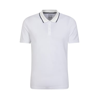 Mountain Warehouse Mens Tournament IsoCool Polo Shirt (White)