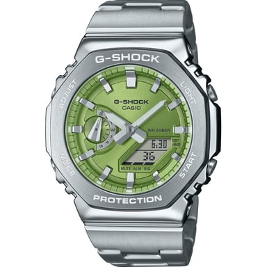 Casio G-shock Heren Silver Watch GM-2110D-3AER