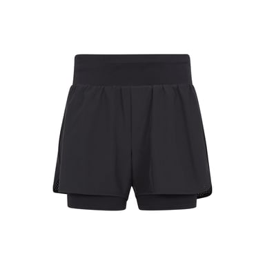 Mountain Warehouse Womens/Ladies Double Layered Running Shorts (Black)