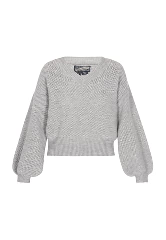 Dreimaster Pullover women Grey melange