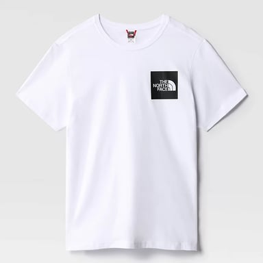 The North Face Men's Short Sleeve Fine T-Shirt, White/Black