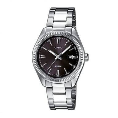 Casio Casio Collectie Dames Zilveren Horloge LTP-1302PD-1A1VEG