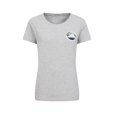 Mountain Warehouse Womens/Ladies Lake District Tree Ring Organic T-Shirt (Grey)