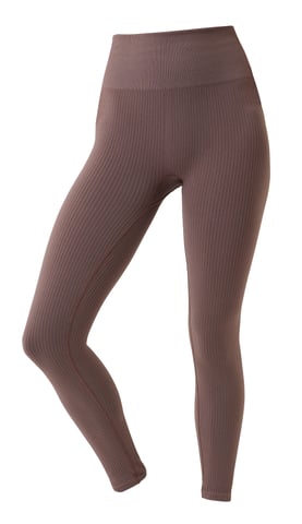 Björn Borg - Dames Naadloze Geribbelde Legging zonder Voet - Mauve