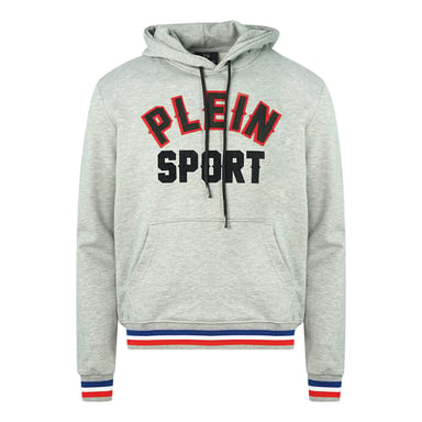Plein Sport Black 3D Logo Grey Hoodie