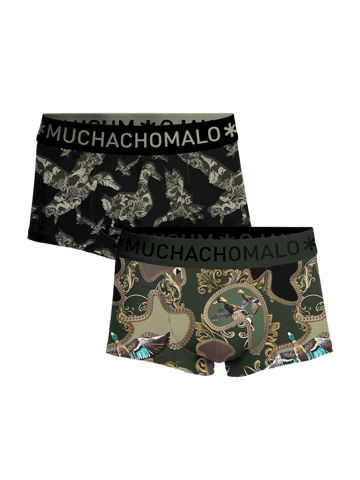 Men 2-Pack Trunks Man Duck Print/Green S