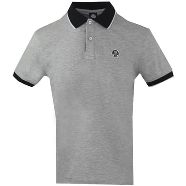 North Sails Contrast Collar Grey Polo