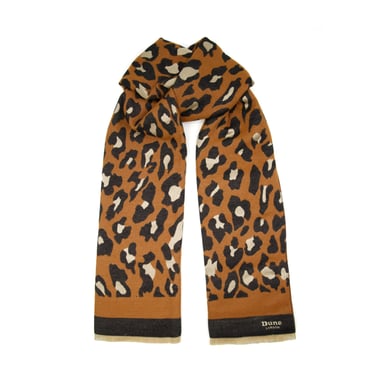 Dune LUCYO Branded Leopard Print Scarf