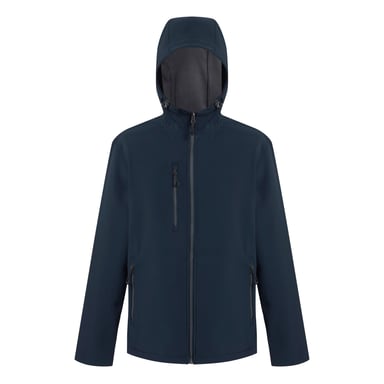 Regatta Mens Navigate 2 Layer Soft Shell Jacket (Navy/Seal Grey)