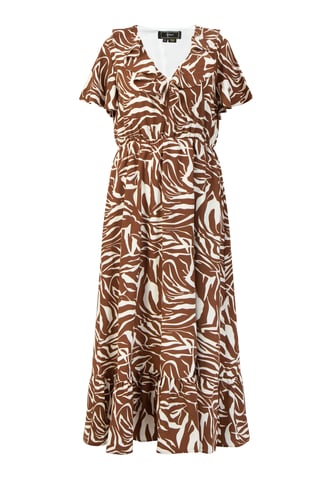 faina dress - zebra print caneva