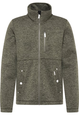 ICEBOUND Knitted fleece jacket Men olive melange