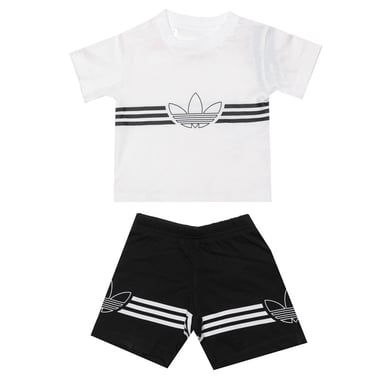 Boy's adidas Originals Infant Outline Set in White
