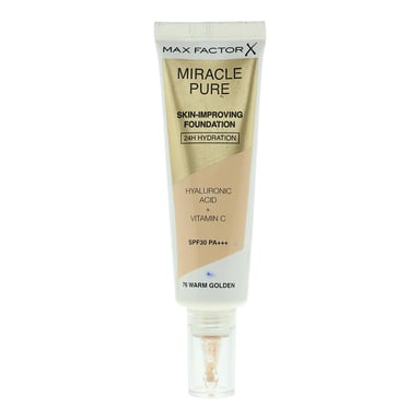 Max Factor Miracle Pure Skin Improving 24H Hydration Foundation 30ml - 76 Warm Golden
