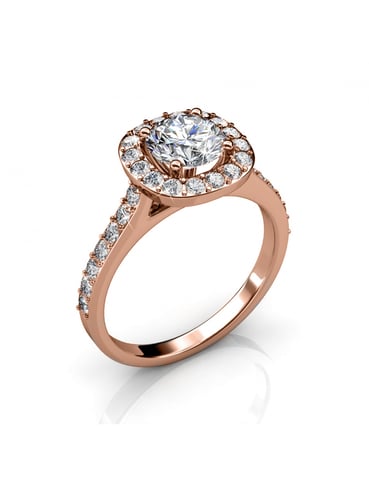 Cushy Ring - Rose Gold and Crystal