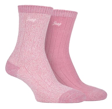 Jeep - 2-pack Supersoft vandringssockor för damer