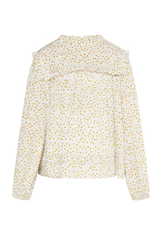 Dreimaster Blouse meisjes (kinderen) mosterd
