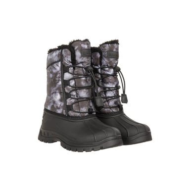 Mountain Warehouse Childrens/Kids Whistler Adaptive Stars Snow Boots (Monochrome)