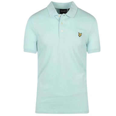Lyle & Scott Brand Chest Logo Clear Sky Polo Shirt