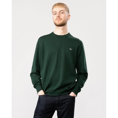 GANT Mens Classic Cotton Crew Neck Jumper