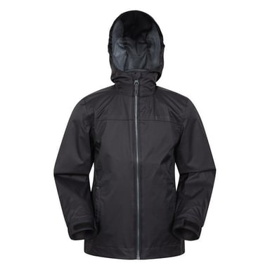 Mountain Warehouse Childrens/Kids Torrent Taped Seam Waterproof Jacket (Black)