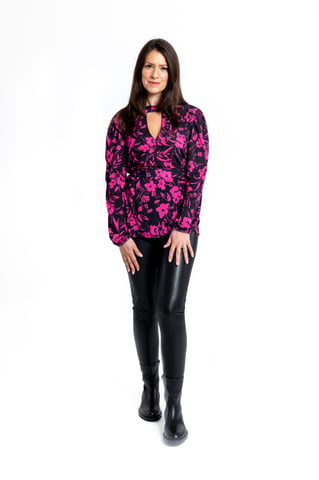 Floral Printed Top - Pink
