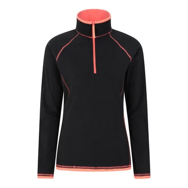 Mountain Warehouse Womens/Ladies Montana Half Zip Fleece Top (Jet Black)