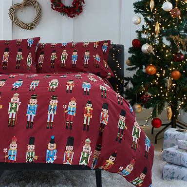 Deyongs Soldier Red Duvet Set Double Size Red