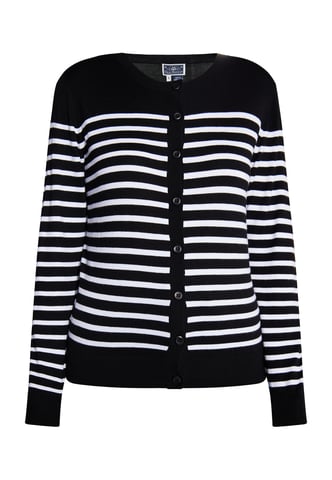 Dreimaster Cardigan women black white