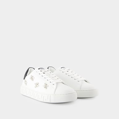 Versace La Greca sneakers - - Stof - Wit