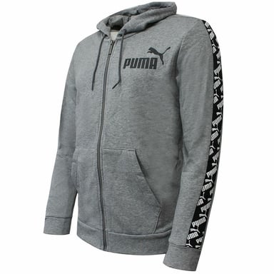 Puma Lange Mouw Zip Up Grijs Heren Getaped Jas 584097 03
